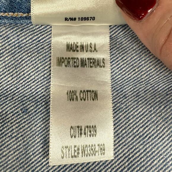 Goldsign | High-Rise Wide-Leg Jeans | Blue Wash | Size 26 - Picture 12 of 16